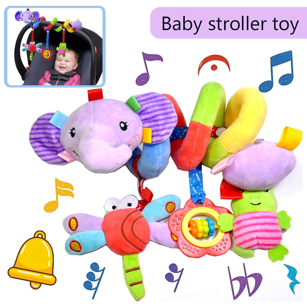 YIYOUZQT Baby Spiral Bed Stroller Toy Babies Crib Toys Bed Hanging Spiral Stroller Toys Car Seat