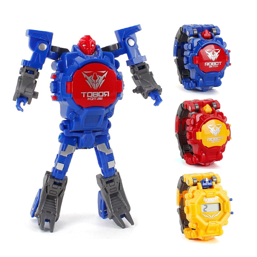 YIYOUZQT Kids Robot Watch for Boys, Children's Toy 2-in-1