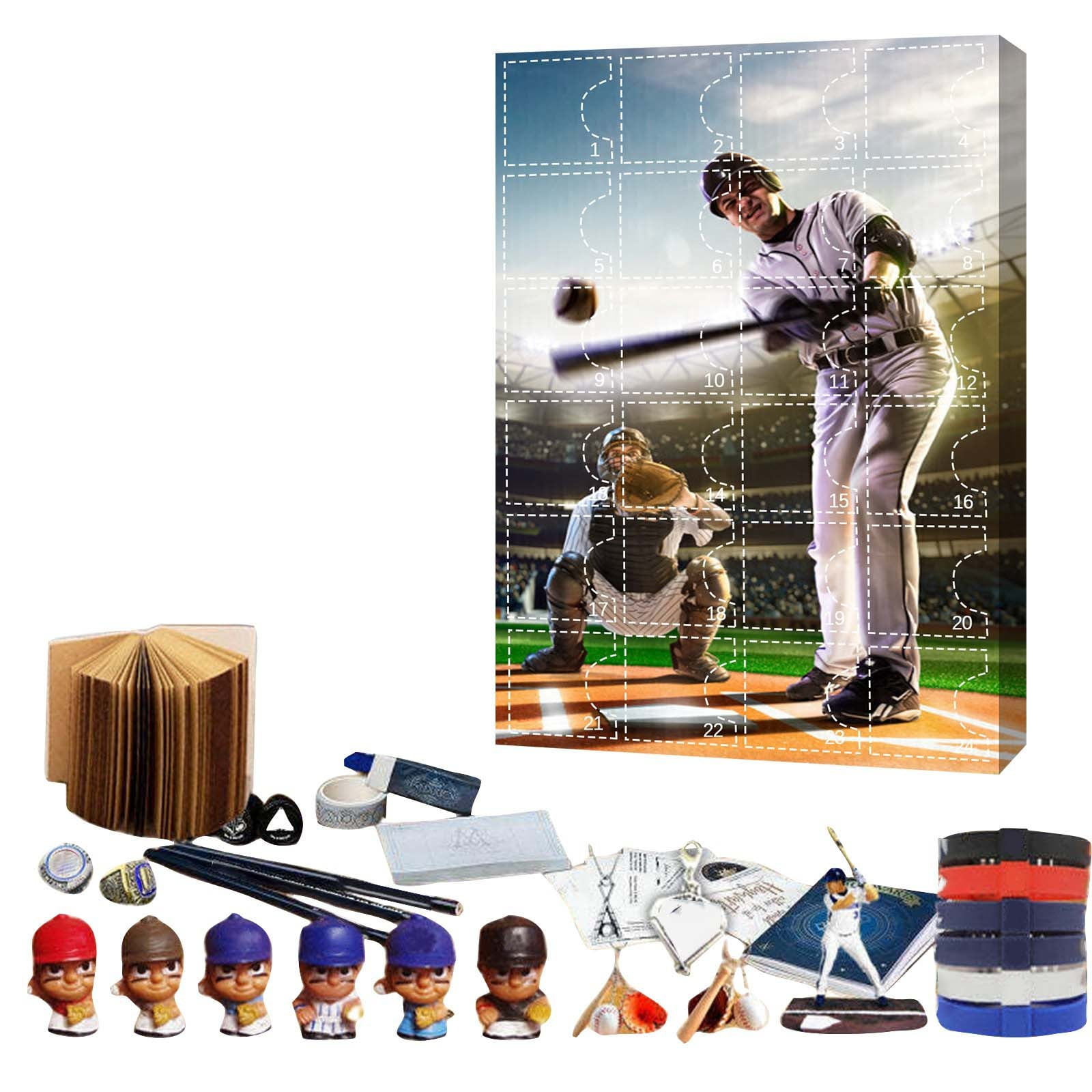 YIYQI Advent Calendar 2024 Baseball Countdown Set Christmas Holiday 24