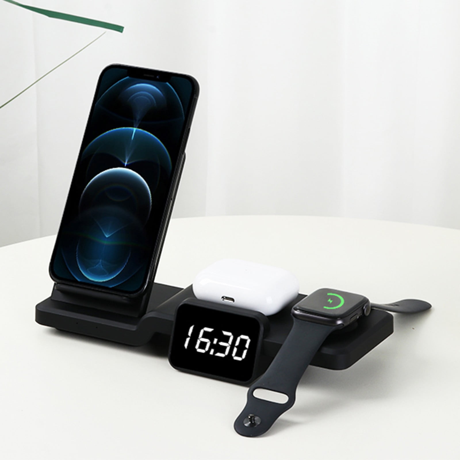 YIYQI Wireless Charger Fast With Time 4In1 Display Charging Pad