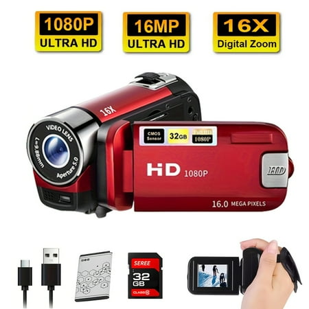 YIYUN 270° Rotating Flip Screen Camera: 16x Optical Zoom, 1080p HD Video, 2.7-Inch LCD, Wide-Angle Lens | All-in-One Photography & Vlogging Camera for Outdoor/Travel.