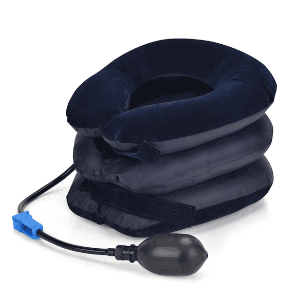 YIYUN Inflatable Neck Stretcher & Traction Pillow  Portable Cervical Relief for Pain, Stress & Muscle Tension  Home, Office & Travel Use.