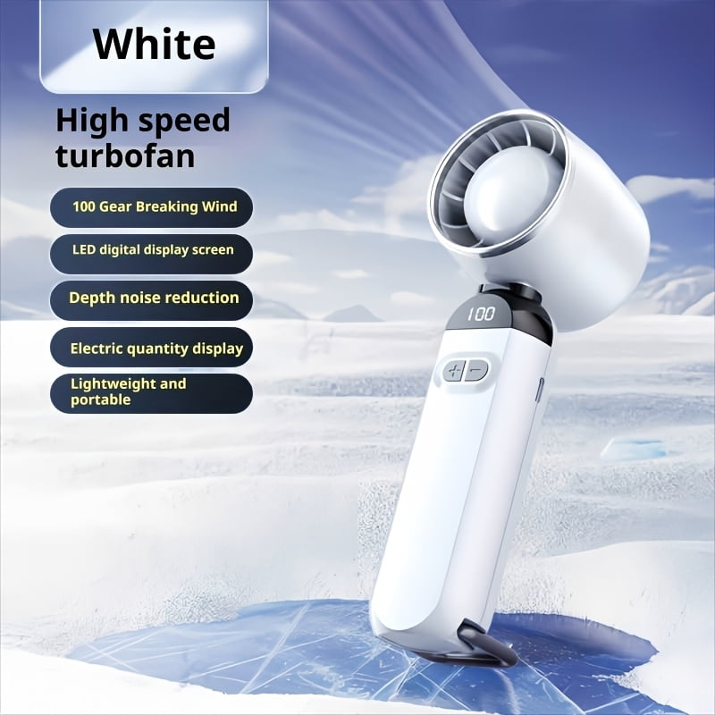 YIYUN Portable USB Rechargeable Fan – 100-Speed Handheld Cooler with ...