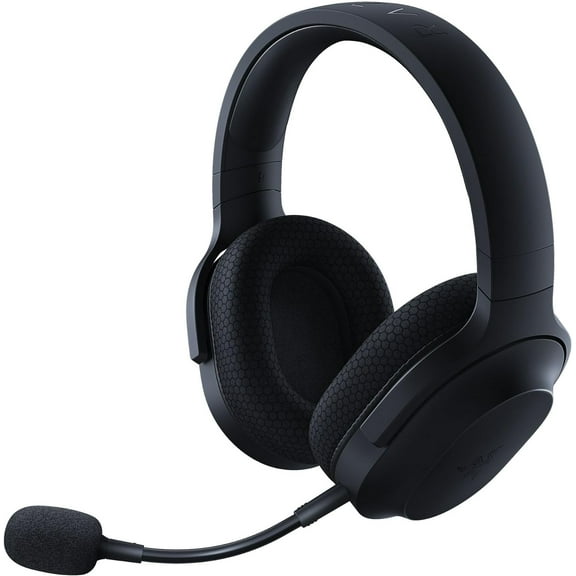 YIYUN Wireless Gaming & Mobile Headset (PC, PlayStation, Switch, Android, iOS): 2.4GHz Wireless + Bluetooth - Lightweight - 40mm Drivers - Detachable Mic - 50 Hr Battery - Black.