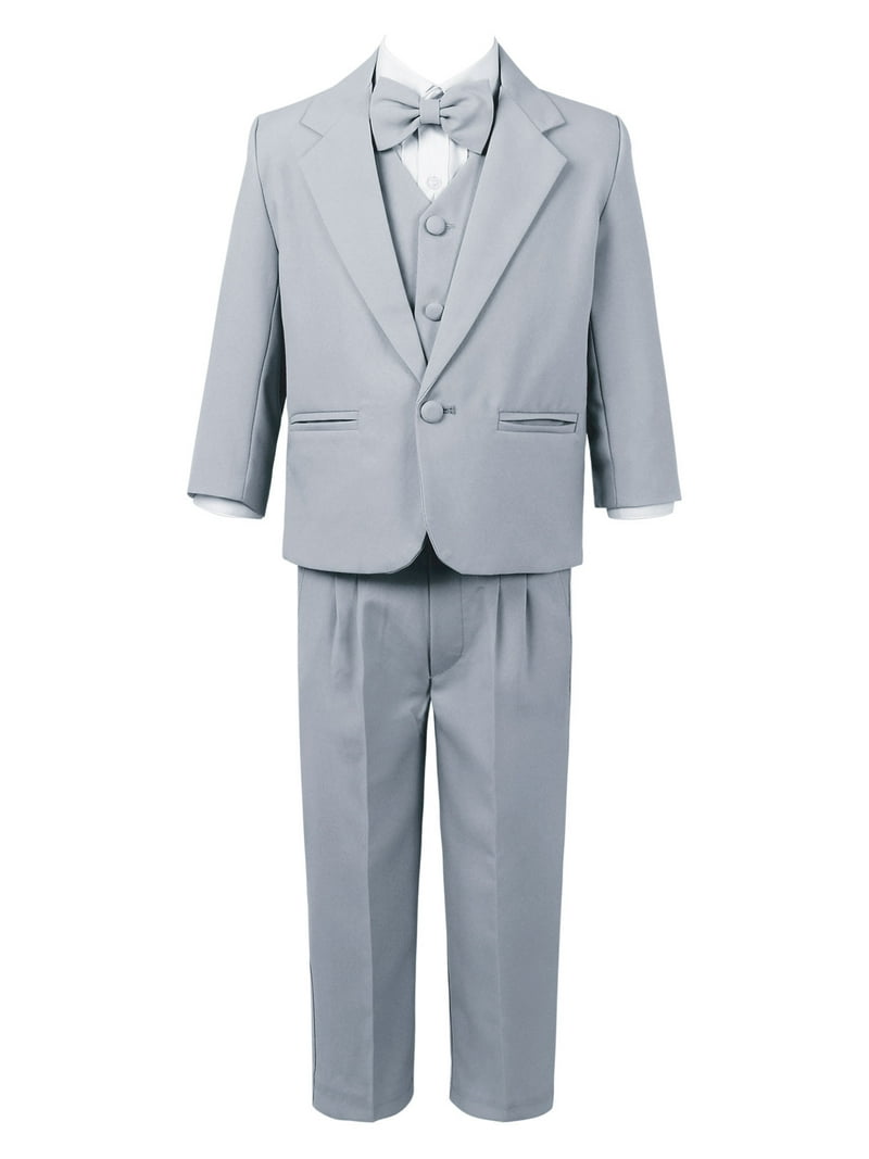 YIZYIF Baby Boys Suit Set Gentleman 5Pcs Set Blazer Vest Shirt Bow