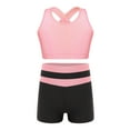thumbnail image 1 of YIZYIF Big & Little Girls 2Pcs Swimsuit Tankinis Set Swimming Tank Top with Boyshorts Bottoms Beach Vacation Bathing Suit Pink 14, 1 of 5