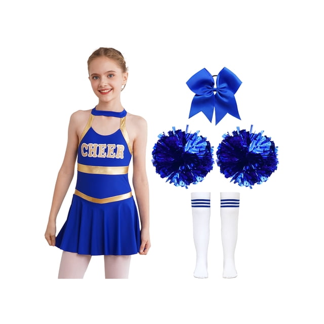 YiZYiF Cheer Leader outfit meisjes cheerleading jurk accessoires