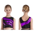 thumbnail image 1 of YIZYIF Girls Shiny Metallic Sleeveless Crop Top Teens Sparkle Glitters Gym Workout Dance Tops Purple 12, 1 of 6