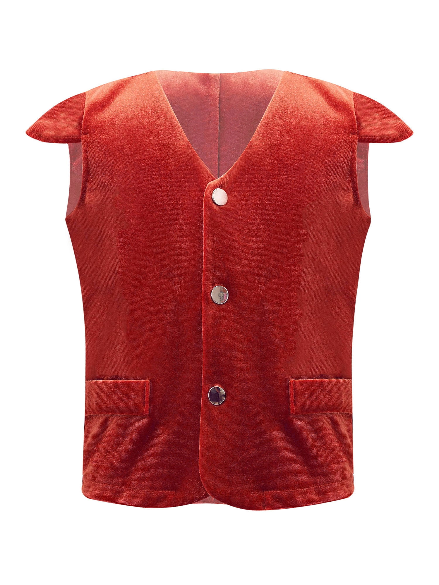 Red waistcoat fancy dress sale