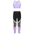 thumbnail image 1 of YIZYIF Kids Girls 2Pcs Sports Suit Hollow Back Cropped Tank Top with Athletic Leggings Pants Set Activewear, 1 of 7