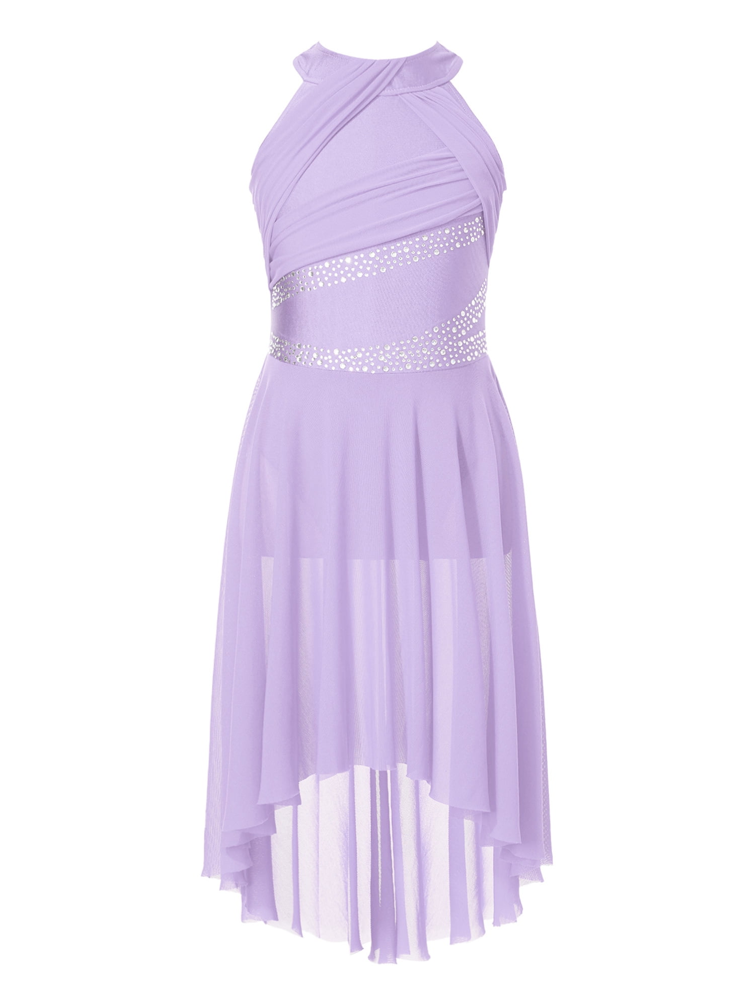 KIDS TIERED HIGH LOW DRESS 4-10 LISBON LULLABY main image 1