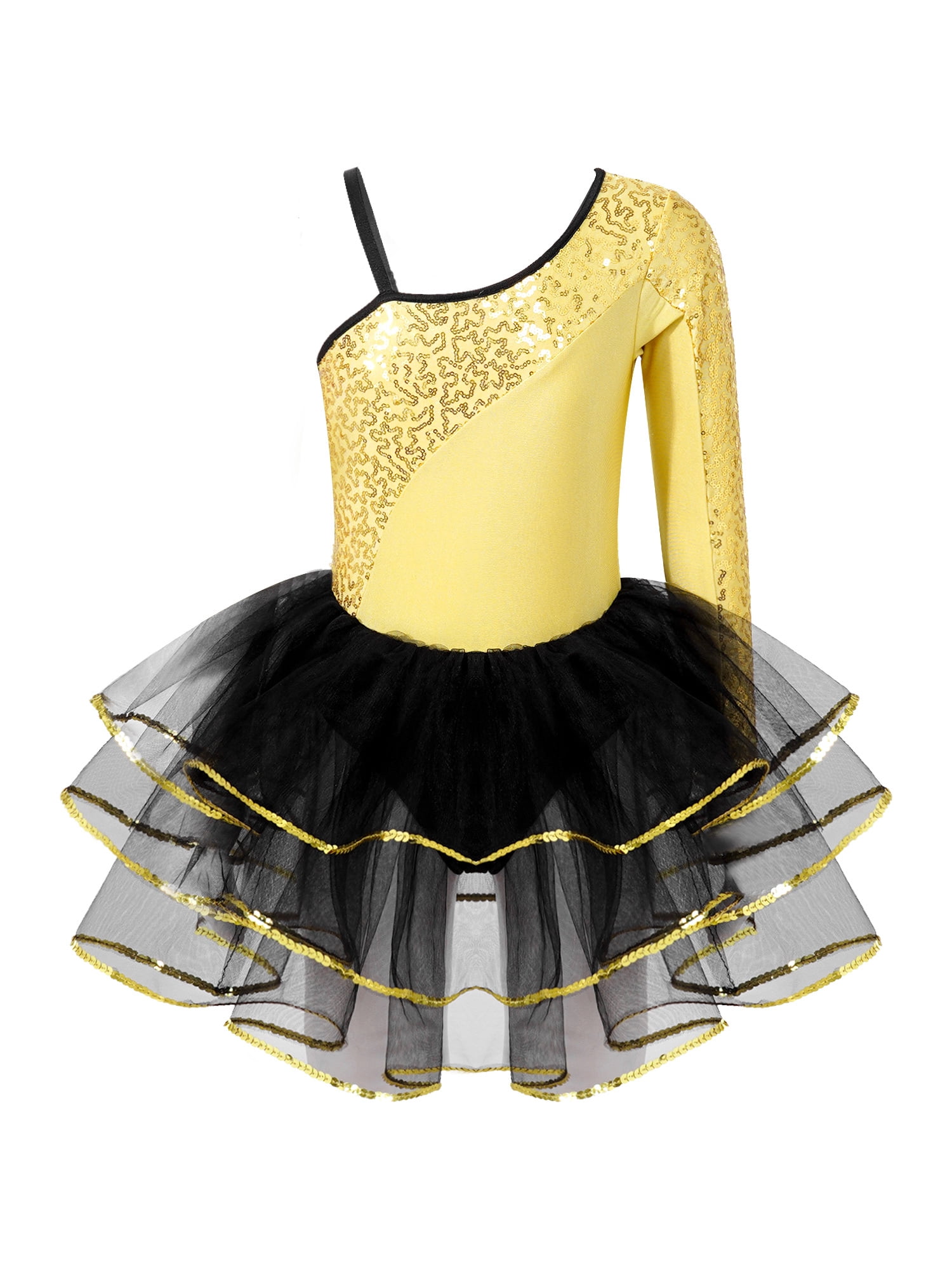 Kids Shiny Gymnastics Shorty Unitards Dress Girls Ballet Leotard Stage Performance Latin Jazz Dance Costume – Buy The Best Products In The Online Store - Foto 6