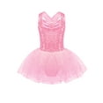 thumbnail image 1 of YIZYIF Kids Girls Shiny Sequins Ballet Tutu Dress Lyrical Dance Figure Ice Skating Dress Gymnastics Ballerina Dance Costume, 1 of 5