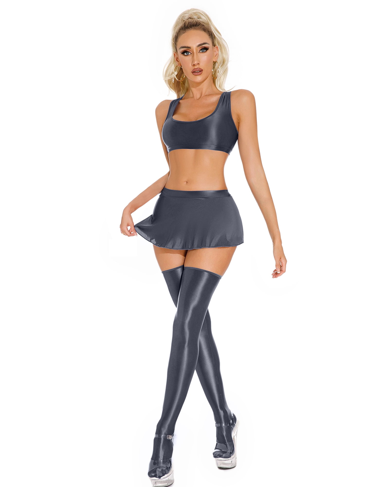 short skirt stocking tops