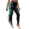 thumbnail image 1 of YIZYIF Womens Halloween 3D Print Mermaid Leggings Costume Fish Scales Compression Pants Cosplay Trousers Type D XL, 1 of 5