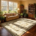 thumbnail image 1 of YJ.GWL Area Rugs Vintage Rug for Living Room Bedroom Indoor Mat Carpet Home Decor,6'x9',Beige, 1 of 8