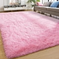 thumbnail image 1 of YJ.GWL Soft Area Rugs for Bedroom Living Room Plush Fluffy Rug Shag Indoor Modern Carpet Home Decor,8'x10',Pink, 1 of 7