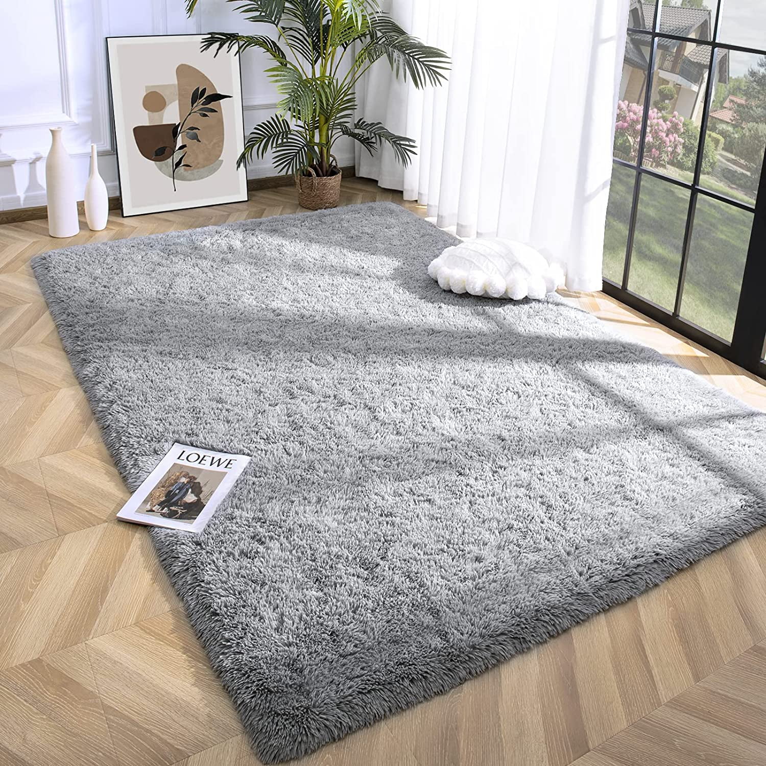 Relaxed Rugs YJ.GWL Super Soft Fluffy Area Rug for Living Room, Indoor Plush Carpet ...