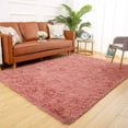 thumbnail image 1 of YJ.GWL Soft Shaggy Area Rugs for Bedroom Fluffy Living Room Rugs Nursery Girls Carpets Kids Home Decor Rugs 4 x 5.3 Feet Blush 4' x 5.3' Blush, 1 of 8