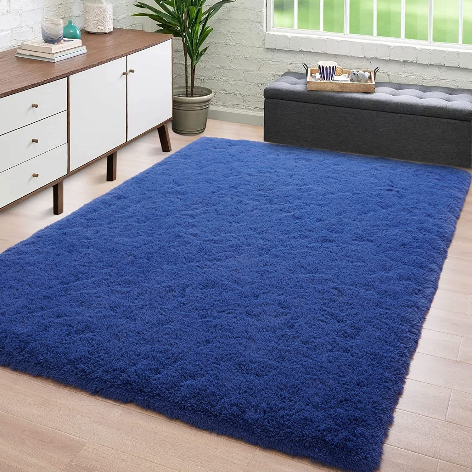 YJ.GWL Soft Fluffy Area Rug Shaggy Carpet for Living Room Bedroom