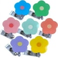thumbnail image 1 of YJ Premiums 7pcs Cute Badge Reel Retractable Flower Sunflower Floral Nurse Badge Holder Clips Reels, 1 of 7