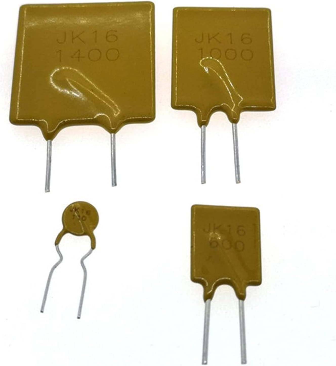 10PCS PPTC Resettable Fuse - 16V 1A 1000mA, RF16-100, 5mm Pitch