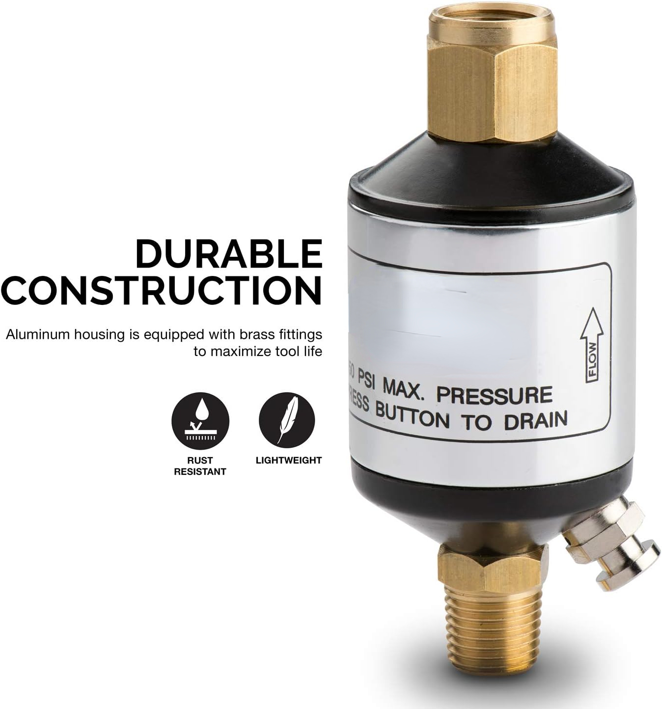 YJHBCYWM Neiko 30252A High Efficiency Water and Oil Separator for 1/4