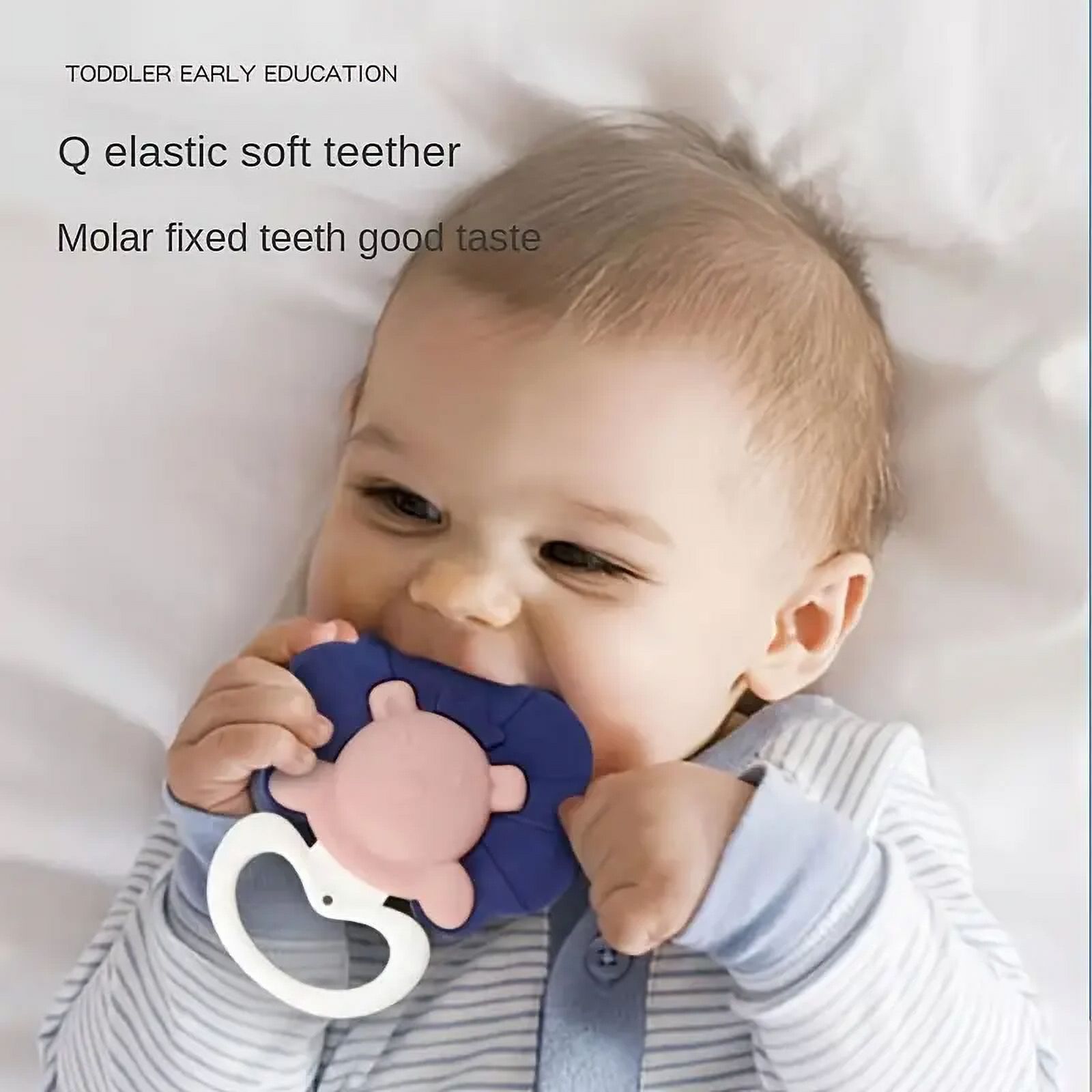 YJHBCYWM New Boilable Baby Dental Glue Ringing Bell Silicone Tooth