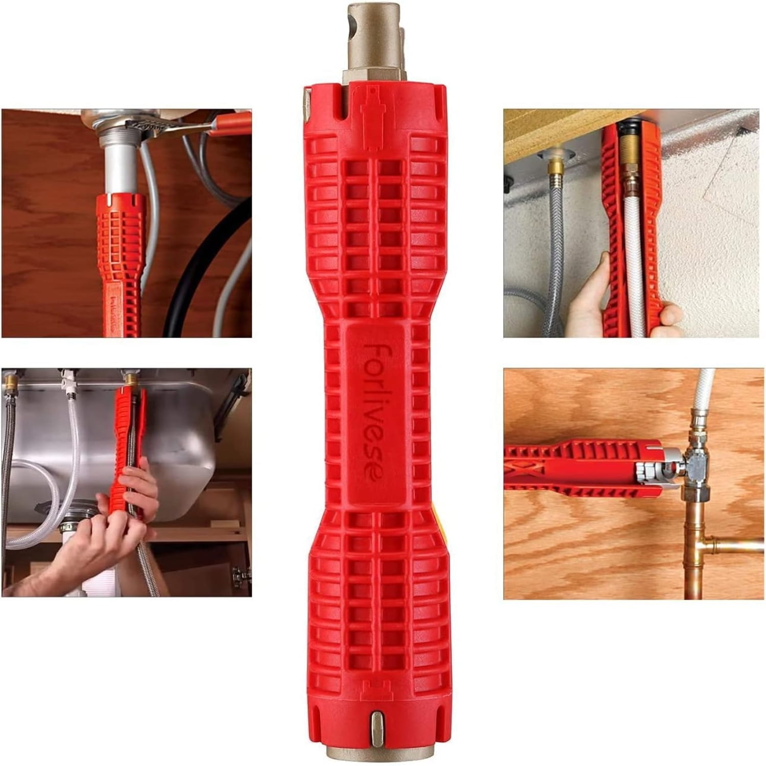 YJHBCYWM Versatile Red Multipurpose 8in1 Sink Installer Plumbing