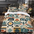 thumbnail image 1 of YJHDM 3D Graphic Bedding Set Bohemian Down Duvet Cover Pillowcase 2/3pcs Quick Drying Soft Cover, 1 of 9