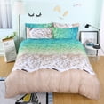 thumbnail image 1 of YJHDM Beach Bedding Set 3D Summer Cool Printed Duvet Cover Pillowcase Super King Bed Quilt Cover, 1 of 5