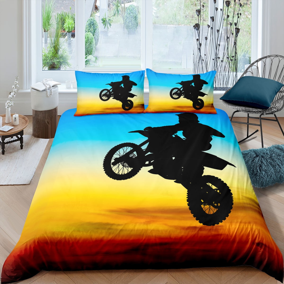 YJHDM Racing Bedding Set 3D Sports Down Duvet Cover Pillowcase 2/3pcs ...