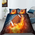 thumbnail image 1 of YJHDM Rugby 3D Bedding Set Sports Duvet Cover Pillow Case 2/3pcs Men's Athlete Teens Quilt Cover, 1 of 5