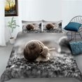 thumbnail image 1 of YJHDM Snail Pattern Bedding Set 3D HD Printed Duvet Cover Pillowcase 2/3pcs Twin/Full Insect Cover, 1 of 5