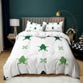 thumbnail image 1 of YJHDM White Refreshing 3D Bedding Set Frog Plaid Duvet Cover Pillowcases 2/3pcs for Baby Kid Room, 1 of 5