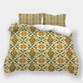 thumbnail image 1 of YJHDM Yellow Paisley Flower Bedding Set 3D Women Bed Duvet Cover Pillow Case 2/3pcs Bohemian Cover, 1 of 5
