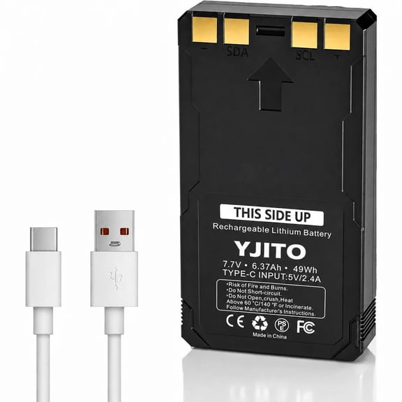 YJITO Rechargeable Battery for SimpliSafe Wireless Outdoor Security Camera, Pack of 1,with USB-C Charging Cable