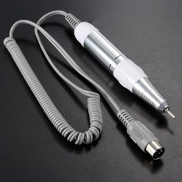 YJJSKEJI 1Pc Electric Nail Drill Machine, Professional Electric Manicure Pedicure Drill, Replacement Pen Nail Grinder Handpiece, Portable Electric Nail File Efile Set for Acrylic Gel Nails