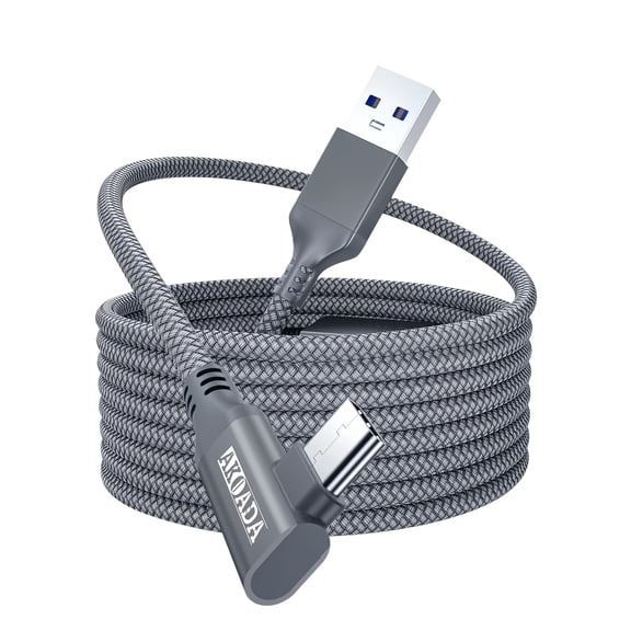 20 FT Link Cable for 0culus Quest 3, Link Cable for 0culus Meta Quest 3/ 3S/ 2,Pico 4, PC,Steam VR, Long USB 3.0 to USB C Cable, Virtual Reality Gaming Accessories for 0culus Quest