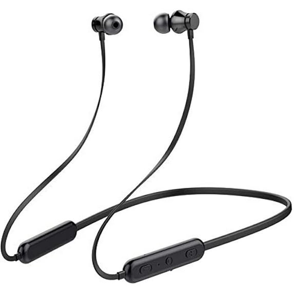 YJJSKEJI Bluetooth Headphones Neckband 20Hrs Playtime V5.0 Wireless Headset Sport Noise Cancelling Earbuds w/Mic for Gym Running Compatible with iPhone Samsung Android