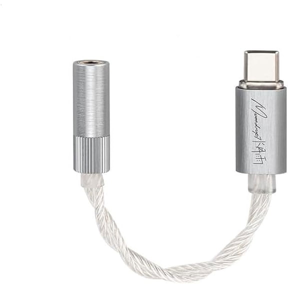 YJJSKEJI Echo-A 32Bit/384kHz Portable USB Type-C to Headphone DAC/AMP with 3.5mm Audio Jack Adapter