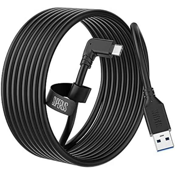 YJJSKEJI Link Cable 10 FT Compatible with Oculus/Meta Quest 3/2/1 - USB 3.0 to USB C Charger Cable, High Speed Data Transfer & Charging Cord, Accessories for VR Headset Gaming PC/Steam VR