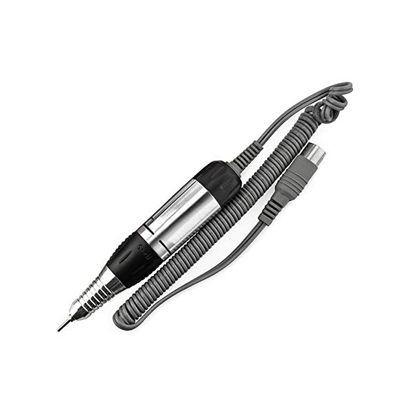 YJJSKEJI Professional Electric Manicure Machine Nail Drill Art Pedicure File Polish Pen Shape Acrylics Tool Finger Toe Care Product (Black)