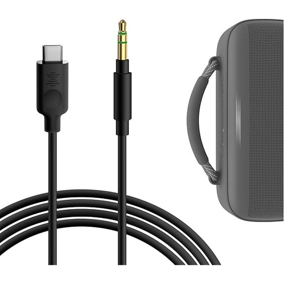 YJJSKEJI USB-C to 3.5mm YJJSKEJIo Cable Compatible with Bose, JBL, YJJSKEJI Speaker, Replacement Type-C YJJSKEJIo Cord, Suitable for Direct Connection Between Mobile Phone and Speaker (5.6ft/1.7m)