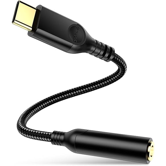 YJJSKEJI USB Type C to 3.5mm Headphone Jack Adapter,USB C to Aux Female Audio Dongle Cable Cord Compatible with iPhone 16 16 Pro 15 15 Plus 15 Pro Max,iPad Pro,MacBook, Samsung S24 S23 S20 Pixel XL