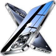 YJJSKEJI Ultra Clear for iPhone 15 Pro Case, [Non-Yellowing] [[14 FT Military Drop Protection] Slim Fit Yet Protective Shockproof Bumper with Shock Absorber Phone Case Cover 6.1 Inch - Crystal Clear