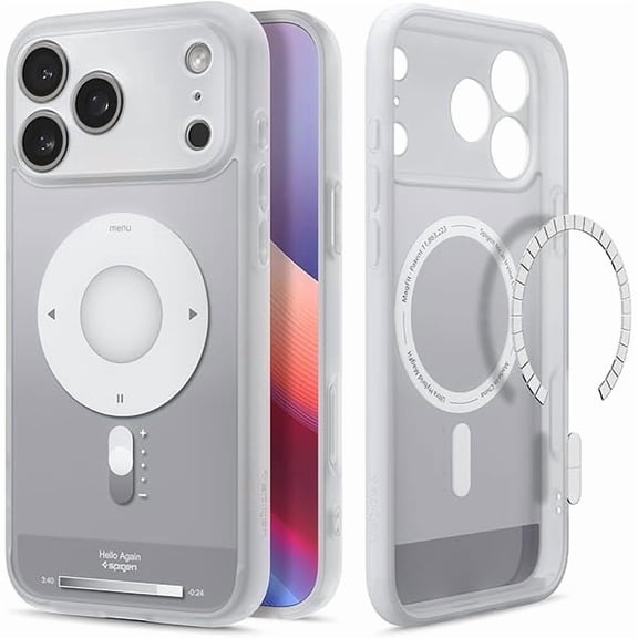 YJJSKEJI Ultra Hybrid MagFit Direct Digital Printing Case for iPhone 17 Pro [Custom Design][Compatible with Magsafe] - Classic Silver