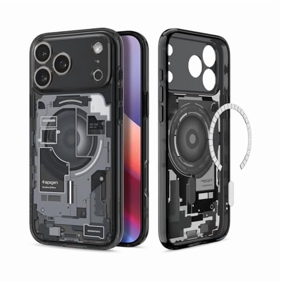 YJJSKEJI Ultra Hybrid MagFit Direct Digital Printing Case for iPhone 17 Pro [Custom Design][Compatible with Magsafe] - Zero One Black