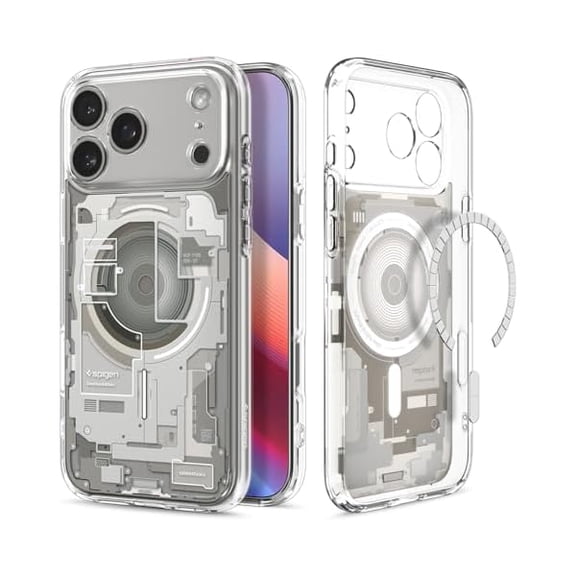 YJJSKEJI Ultra Hybrid MagFit Direct Digital Printing Case for iPhone 17 Pro [Custom Design][Compatible with Magsafe] - Zero One Natural Titanium