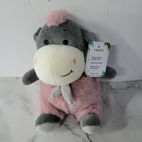 YJKLFY Stuffed toys Cute Donkey Stuffed Animal Plush Toy